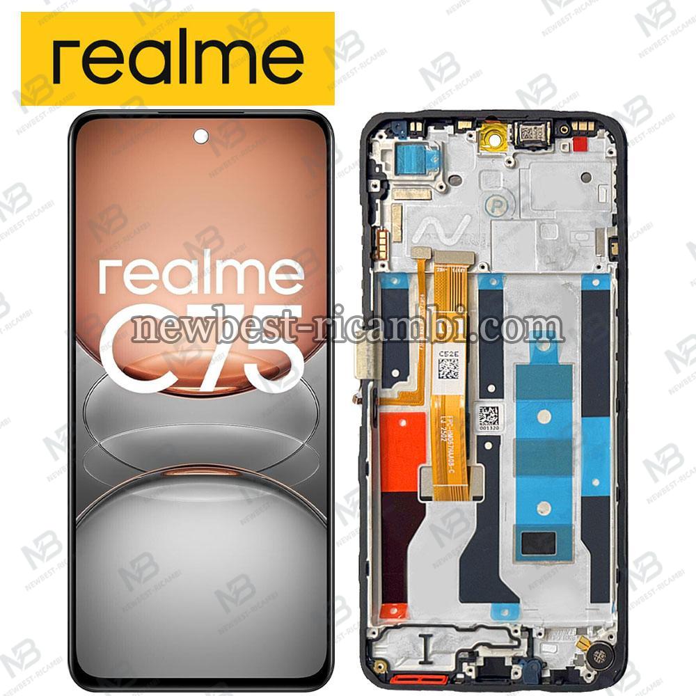 Realme C75 5G 2025 (RMX3943) Touch + Lcd + Frame Black Service Pack
