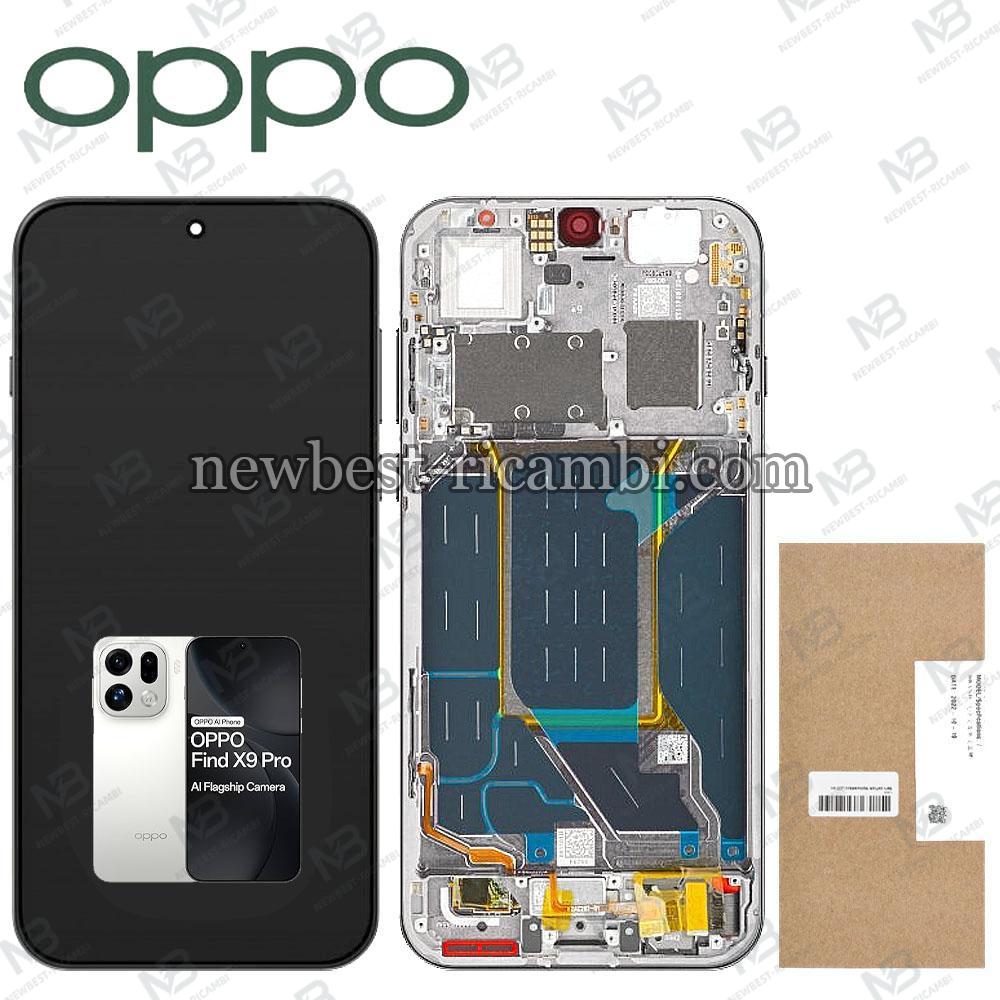 Oppo Find X9 Pro 5G (CPH2791/PLG110) Touch + Lcd + Frame Silk White Service Pack