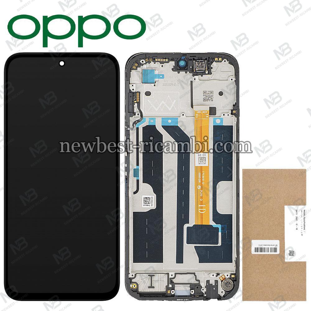 Oppo A6X 4G 2025 (CPH2819) Touch + Lcd + Frame Black Service Pack