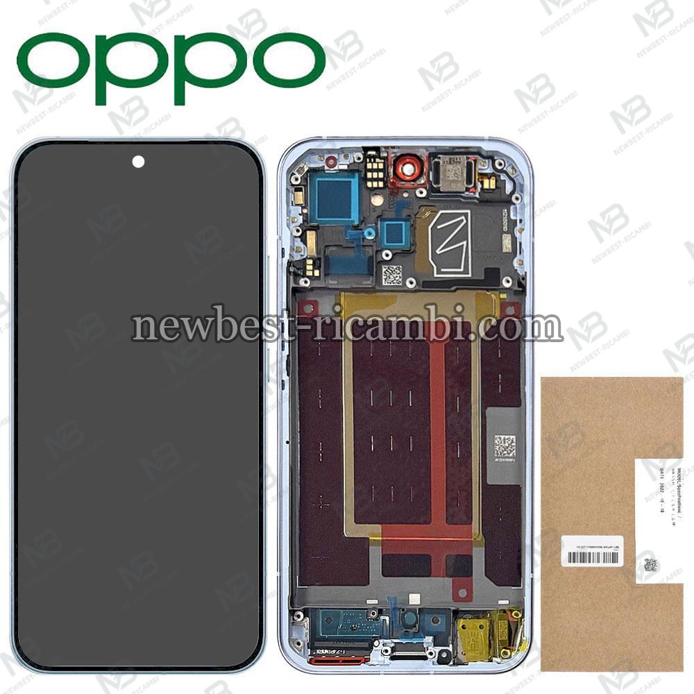 Oppo Reno 15 Pro 5G (CPH2813) Touch + Lcd + Frame Aurora Blue Service Pack