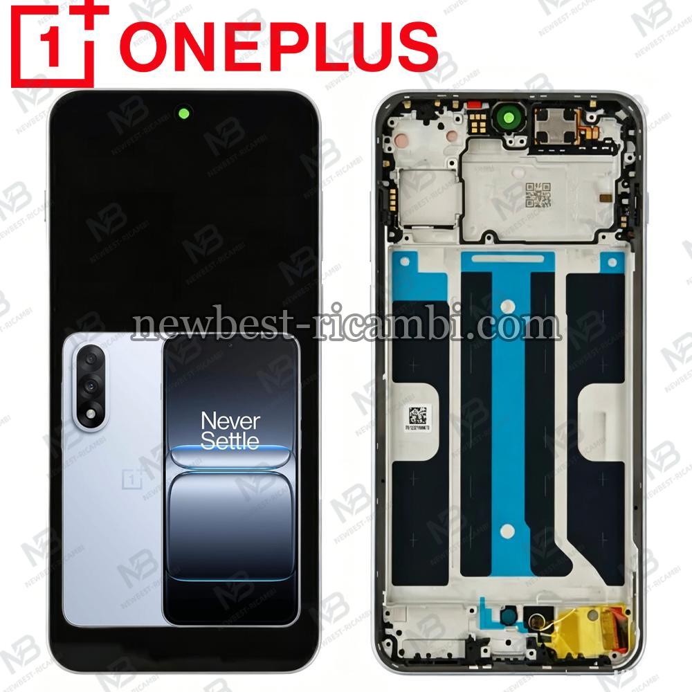 Oneplus Nord 5 5G (CPH2709) Touch + Lcd + Frame Dry Ice Blue Service Pack