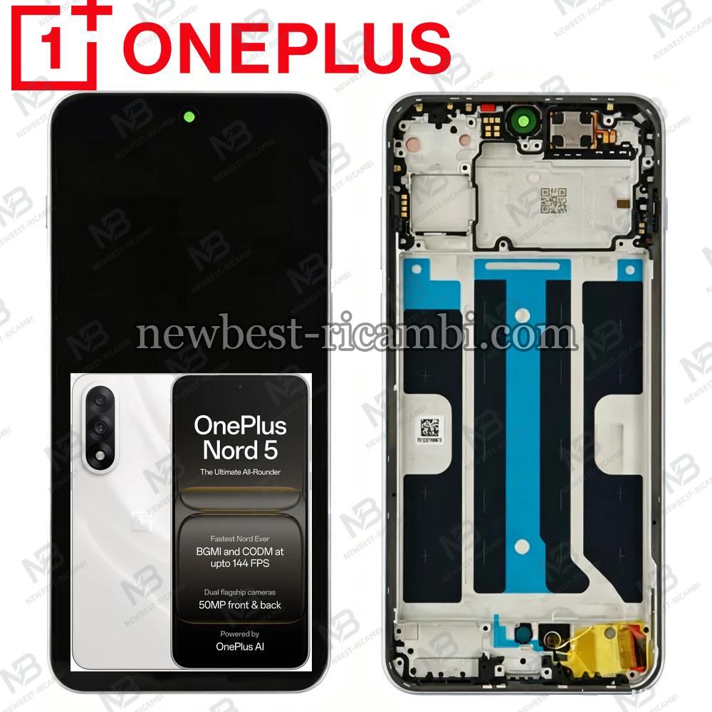 Oneplus Nord 5 5G (CPH2709) Touch + Lcd + Frame Marble Sands Service Pack