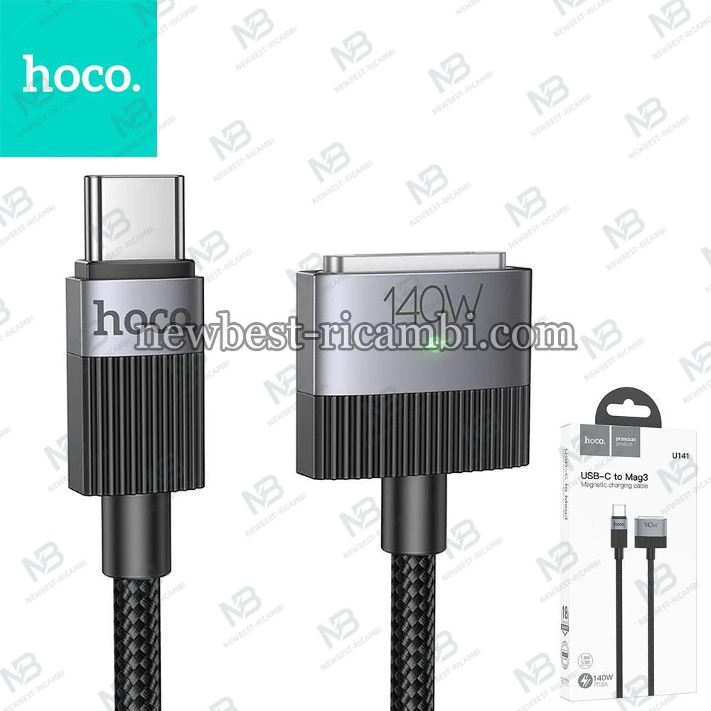 Cable USB C to Mag3 Hoco 5A 140W magnetic 1,8 m U141 Black In Blister