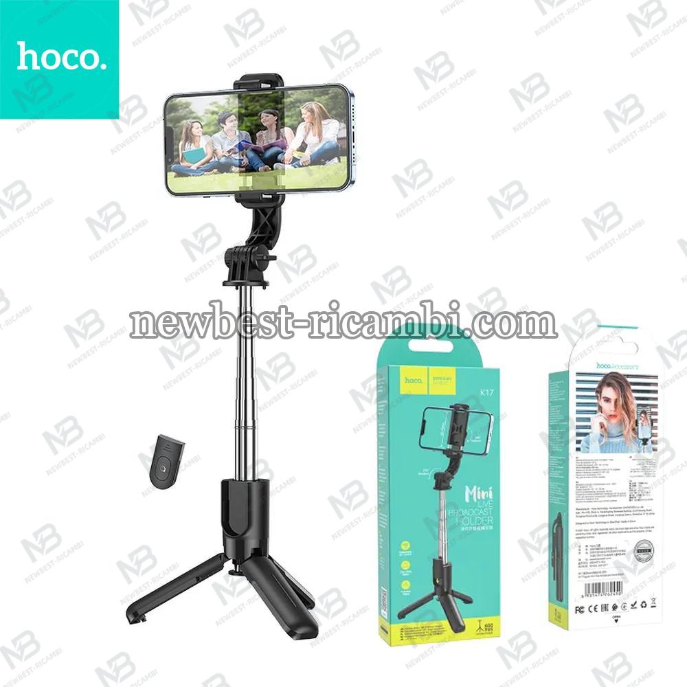 Selfie stick Hoco tripod with wireless remote control K17 black In Blister