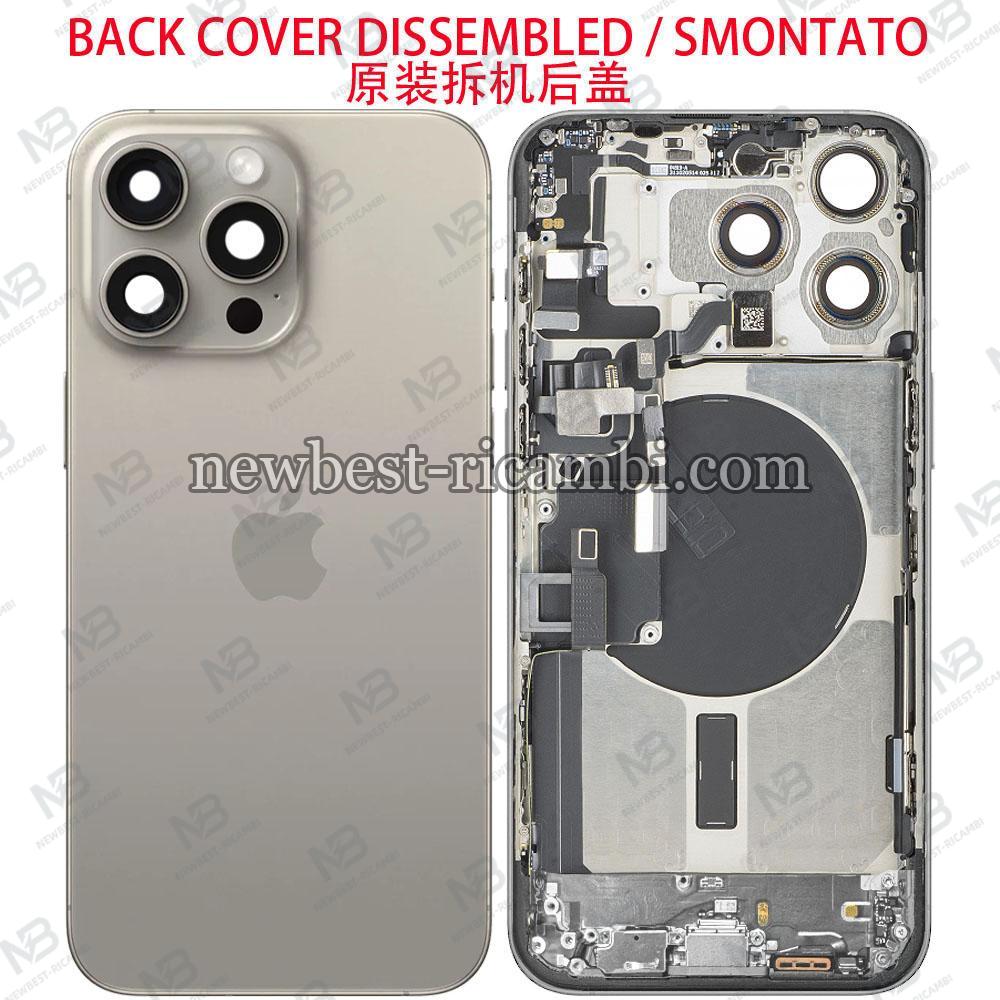 ​iPhone 15 Pro Max Back Cover + Middle Frame + Flex Natural Titanium Dissembled Grade A Original