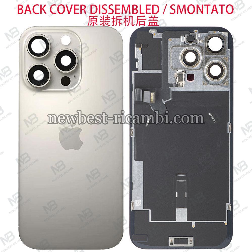iPhone 16 Pro Max Back Cover + Frame Full Flex Natural Titanium Dissembled Grade A Original