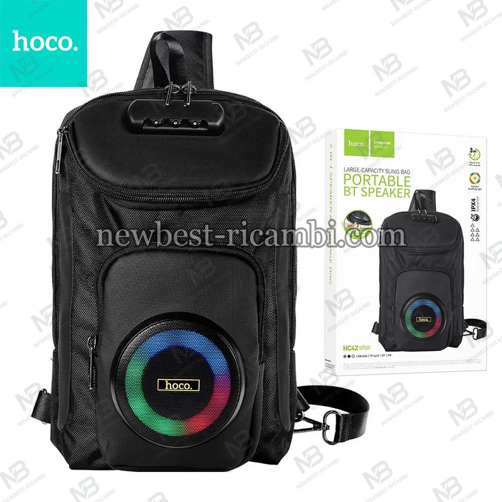 Speaker bluetooth 8W 3h backpack shape 6L Hoco HC42 black In Blister