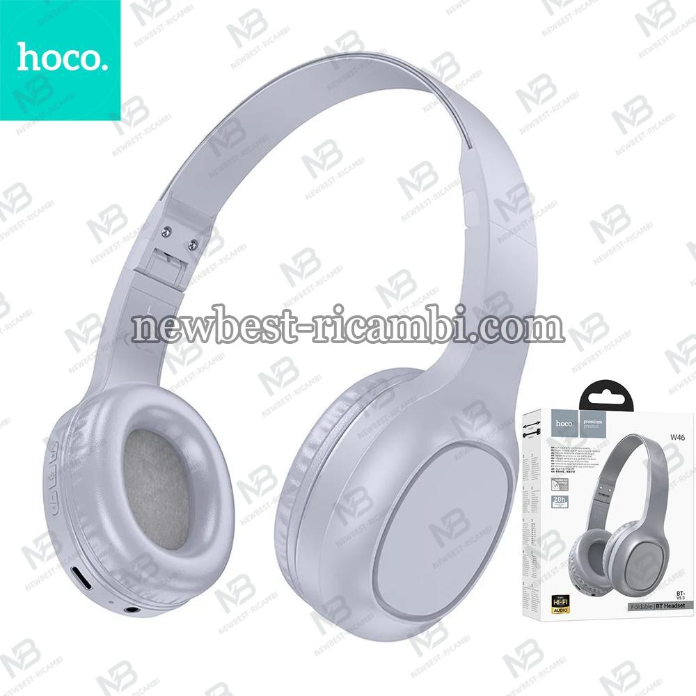 Wireless headphones Hoco W46 light blue gray In Blister