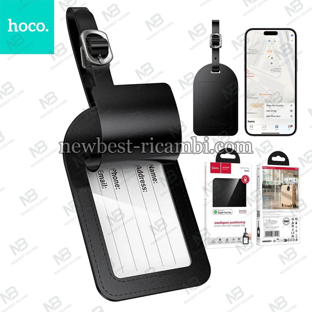 Locator compatible with Apple Find My Hoco E91H for suitcase black In Blister