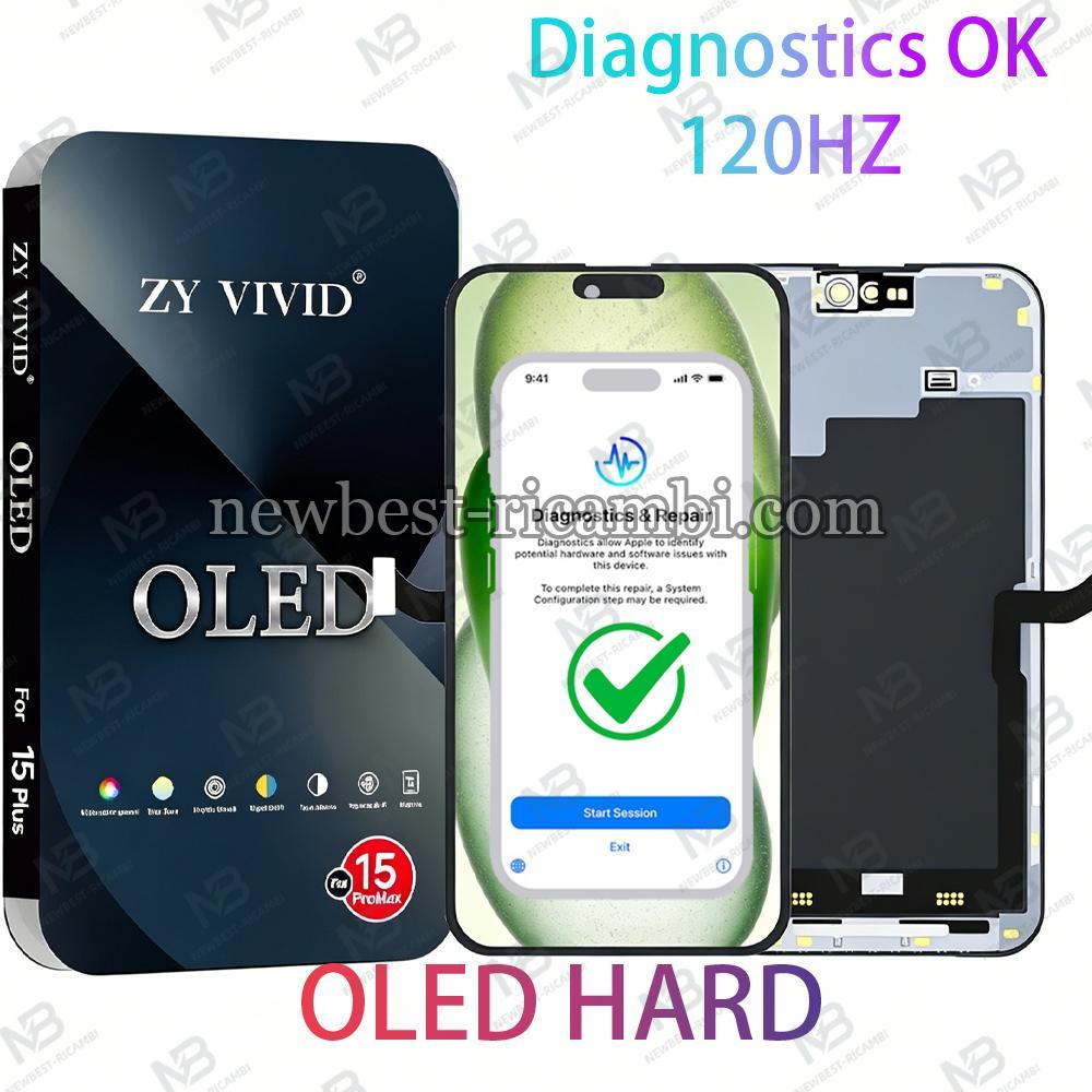 iPhone 15 Pro Max Touch+Lcd+Frame Black ZY Oled Hard COF Diagnosable 120HZ