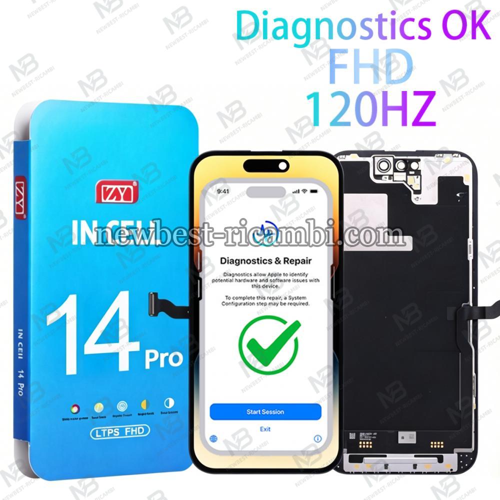 iPhone 14 Pro Touch+Lcd+Frame Black ZY Incell FHD 120HZ COF Diagnosable