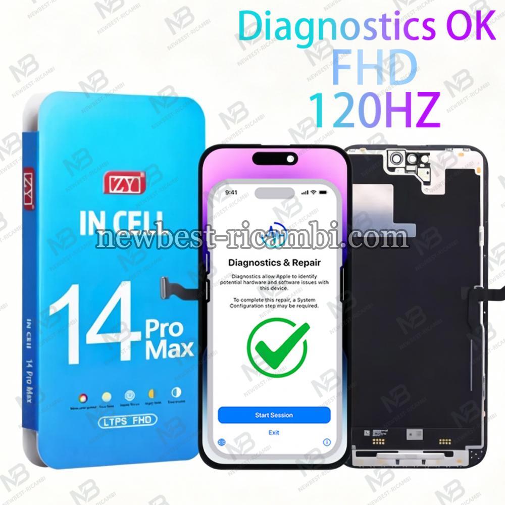 iPhone 14 Pro Max Touch+Lcd+Frame Black ZY Incell FHD 120HZ COF Diagnosable