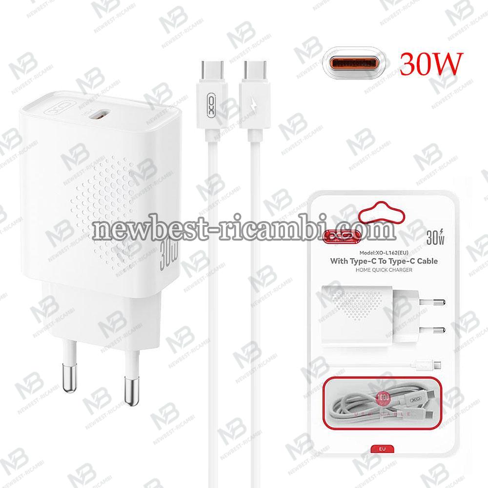 XO 220V 30W USB-C + Cable Type-C - Type-C - L162 in Blister