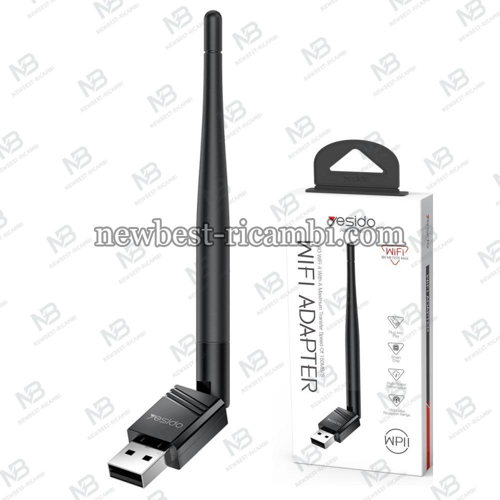 Wi-Fi Adapter Yesido WP11 150Mbps Black in Blister