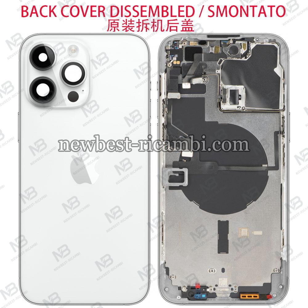 iPhone 14 Pro Max Back Cover + Wireless Charge + Flex Flashlight White Disassembled Grade A Original