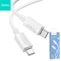 Cable USB C to USB C Hoco 3A 60W 1 m X107 White In Blister