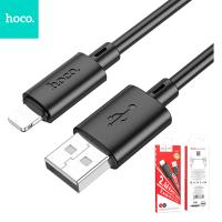 Cable USB A to Lightning Hoco 2,4A 1 m X88 black In Blister