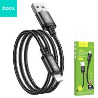 Cable USB A to Lightning Hoco 2,4A 1 m X89 black In Blister