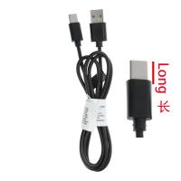 Cable USB A to Type C 2.0 C366 (connector long : 8mm) 1 m black
