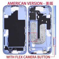 iPhone 16 Middle Frame + Side Key + Flex Blue USA Version Disassembled Grade A Original