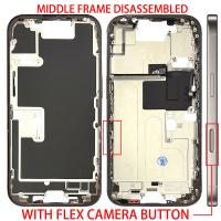 iPhone 16 Pro Middle Frame + Side Key Dissembled Natural Titanium Grade A Original