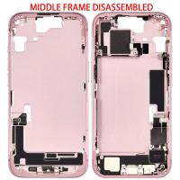 iPhone 15 Middle Frame + Side Key + Full Flex Dissembled Pink Grade A Original