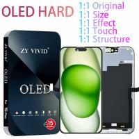iPhone 15 Pro Max Touch+Lcd+Frame Black ZY Oled Hard 1:1 Vs Ori COF