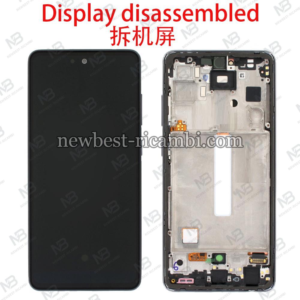 Samsung Galaxy A525 / A526 / A528 Touch+Lcd+Frame Black Used Grade C