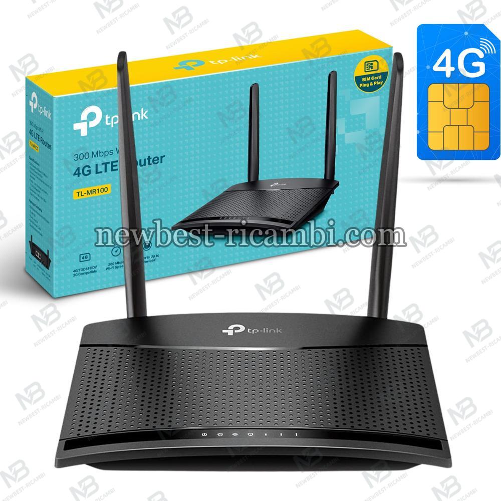 TP-LINK Router 4G LTE Wi-Fi 150MBPS N300 TL-MR100 SIM CARD SLOT